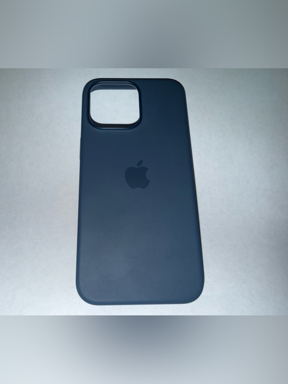 Apple iPhone 15 Pro Max Silicone Case with MagSafe; Smooth Matte Finish; Denim